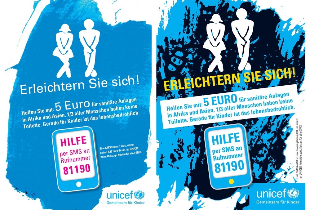 UNICEF-Aktion "Erleichtern Sie sich" UNICEF-Aktion "Erleichtern Sie sich"