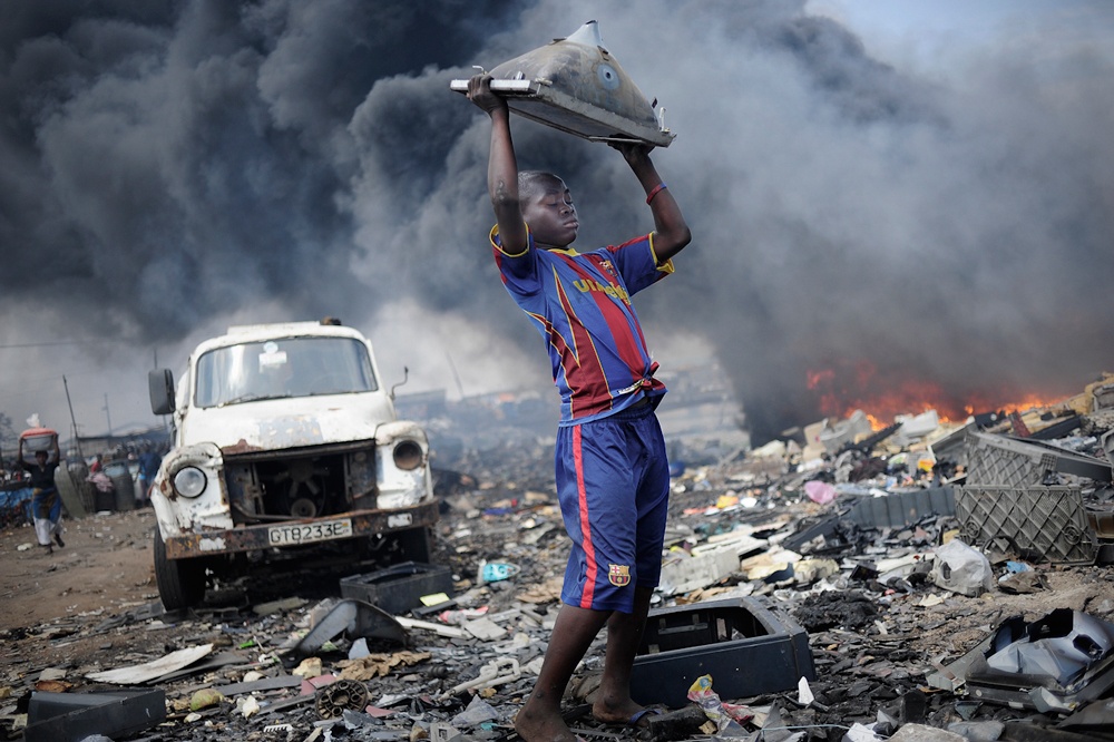 Ghana: Waste export to Africa. | © Kai Löffelbein/University of Applied Sciences and Arts, Hannover Ghana: Waste export to Africa. | © Kai Löffelbein/University of Applied Sciences and Arts, Hannover