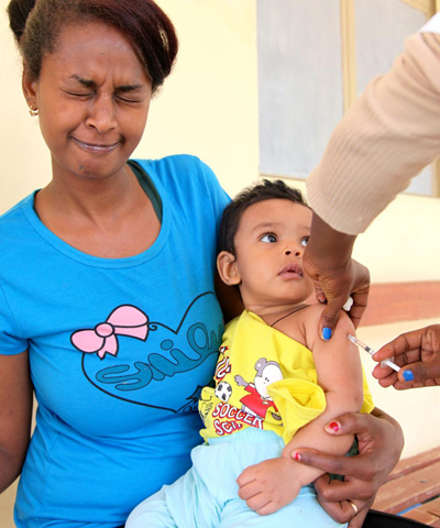 Masern-Impfung in Eritrea