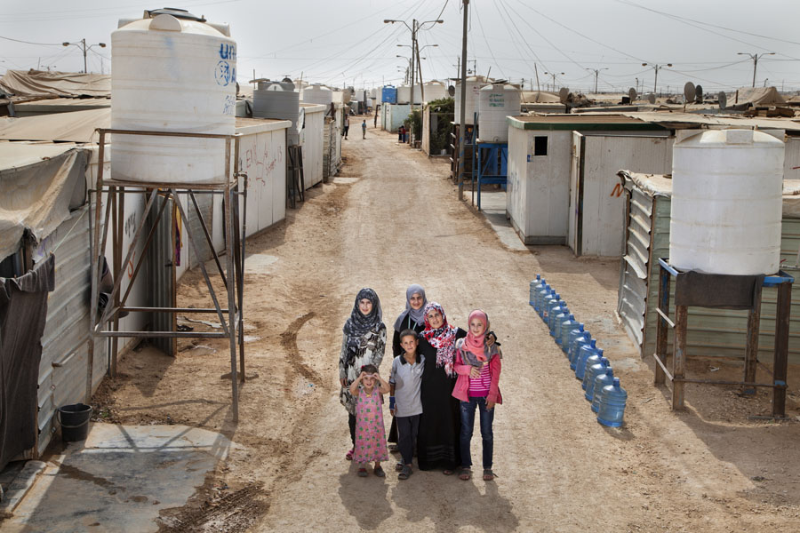 Wasserkonsum im Za'atari-Camp in Jordanien