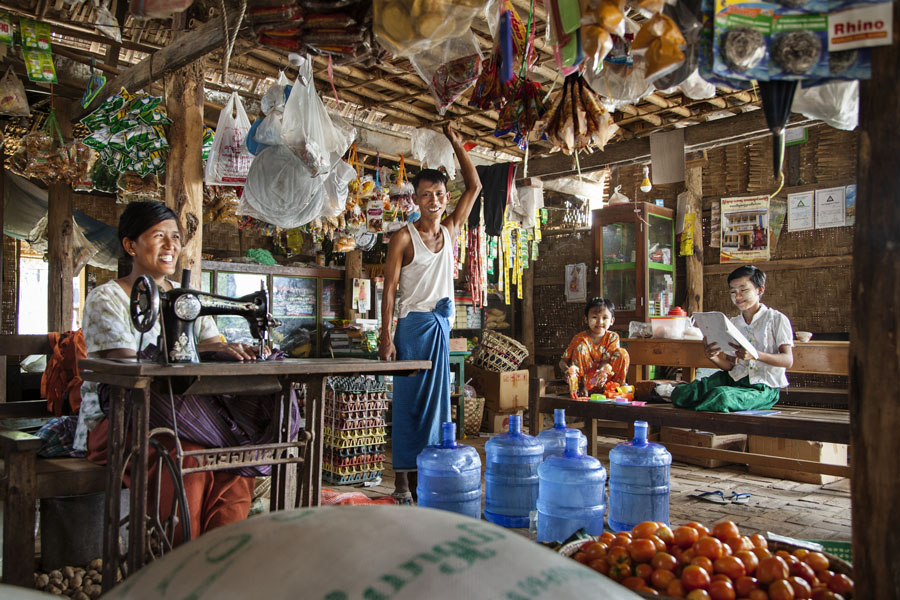 Wasserkonsum in Myanmar