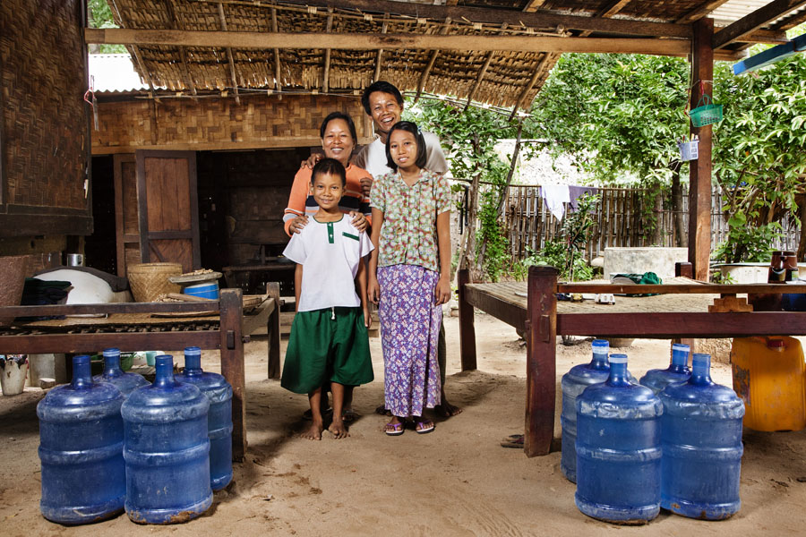 Wasserkonsum in Myanmar