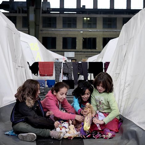 Flüchtlingskinder Berlin © UNICEF/UN04026/Gilbertson VII Photo