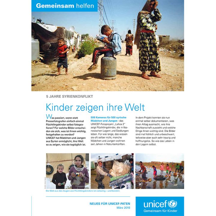 UNICEF-Information für UNICEF-Paten