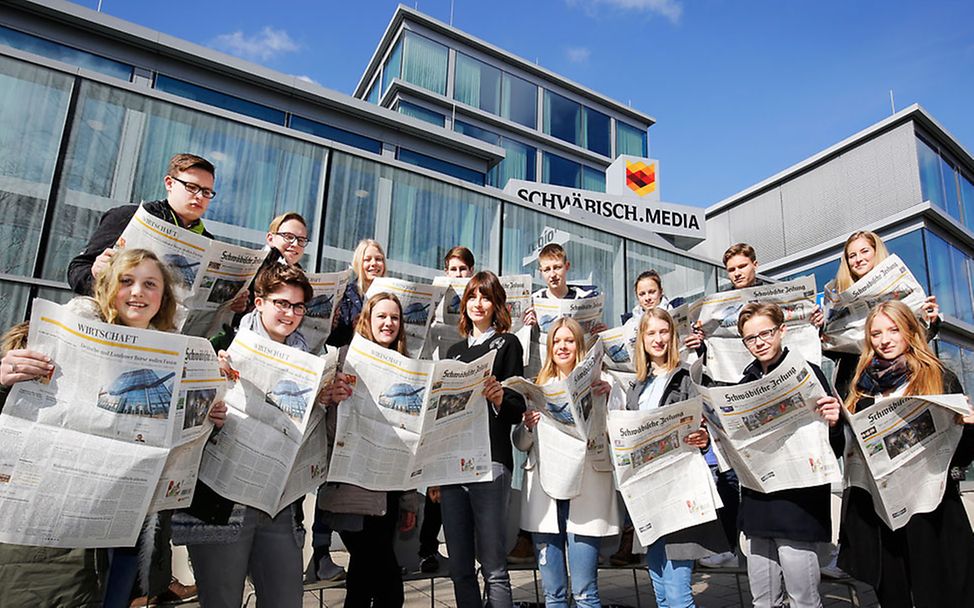 Schüler übernehmen die schwäbische Zeitung