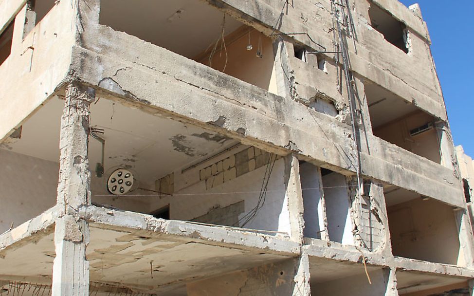 Blog Statement Anthony Lake 5 Jahre Syrien - zerstörtes Krankenhaus in Homs 