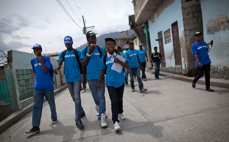 Freie Meinungsäußerung: Die "Map Paps" wollen die hohe HIV-Aids-Rate in Haiti bekämpfen.