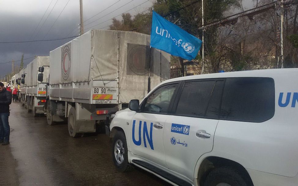 Syrien-Krieg: UNICEF-Hilfskonvoi für das belagerte Madaya