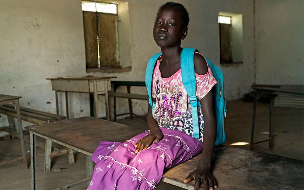 Südsudan: Nyaturo würde später gerne in einem Krankenhaus arbeiten