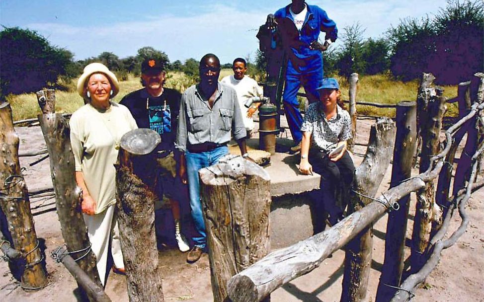Namibia: Irmgard von Lehsten besucht das UNICEF-Wasserprogramm (© Irmgard von Lehsten)