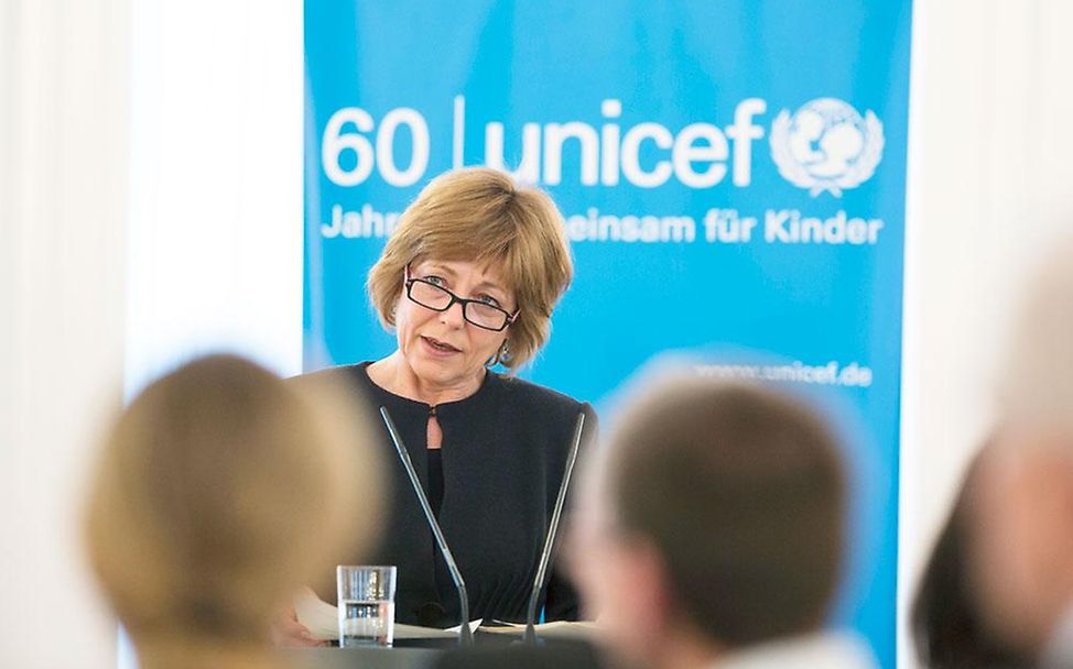 Berlin: Daniela Schadt, UNICEF Neujahrsgespräch 2013