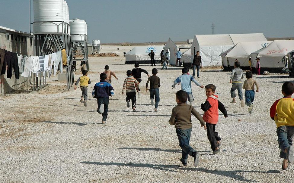 Syrienkrise: Kinder im Flüchtlingscamp Za'atari in Jordanien. | Foto: UNICEF/Schneider