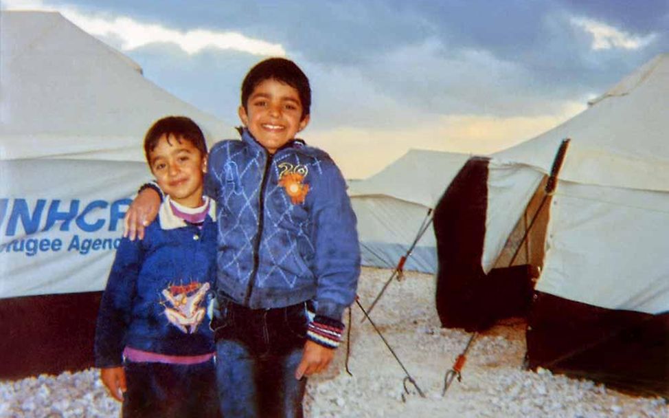 Flüchtlingslager Zaatari: Zwei syrische Flüchtlingskinder