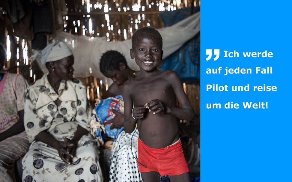 Suedsudan: Gatchang hat seine ganze Kindheit in einem Lager verbracht
