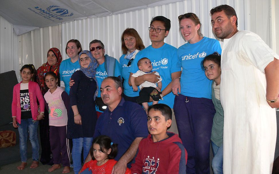 Projektreise Jordanien: Familie Al Shihan und UNICEF-Ehrenamtliche