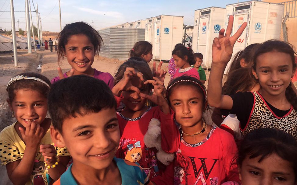 Irak: Die Freude ist groß über die Toilettenhäusschen