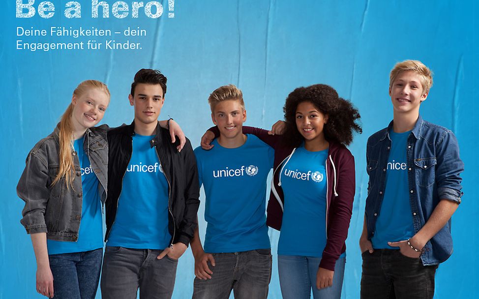 Be a hero - die bundesweite UNICEF-Heldenwoche ruft zu coolen Aktionen rund um das Thema Engagement für Kinder auf.