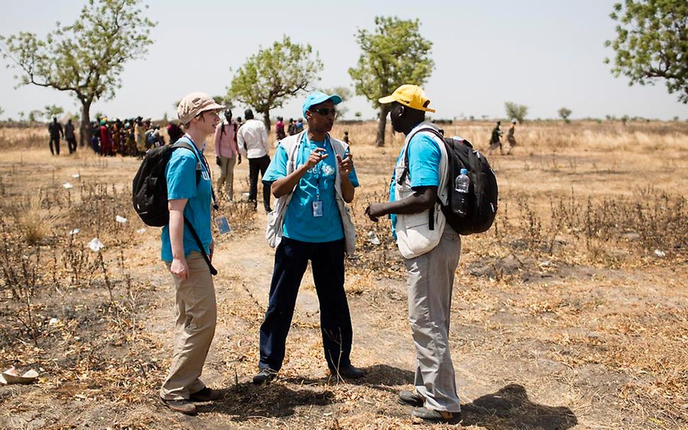 Südsudan: Angela Griep mit UNICEF-Kollegen