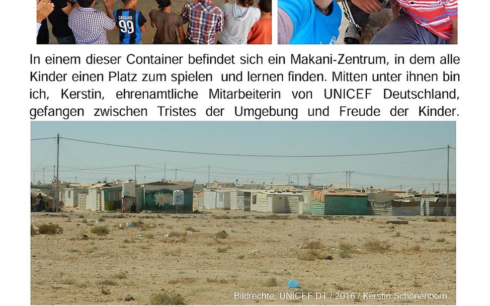 Vortrag "Leben im Container" (c) UNICEF DT/2017/Kerstin Schönenborn