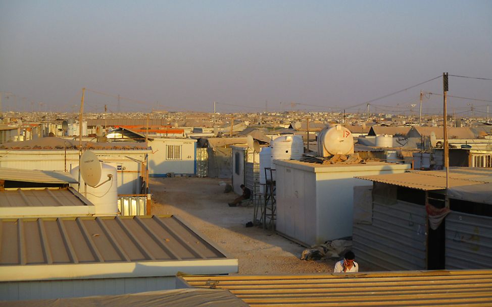 Za'atari: Das Flüchtlingslager hat die Größe eines Dorfes angenommen