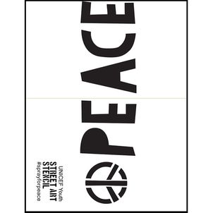 #sprayforpeace – Schablone "Peace" Vorschau