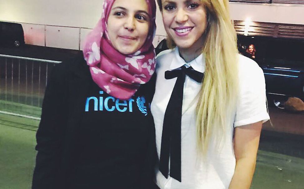 UNICEF-Botschafterinnen Muzoon und Shakira
