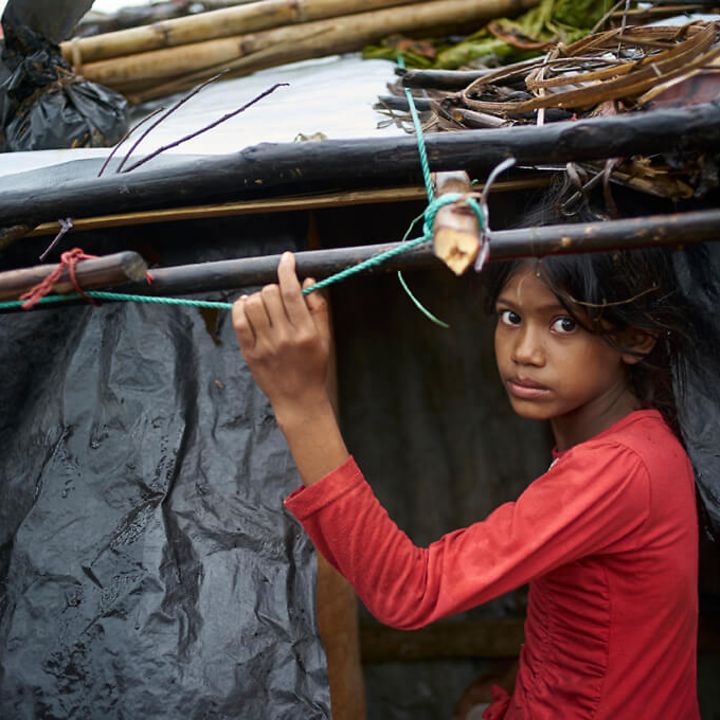 Rohingya in Bangladesch: Tausende Familien sind von starken Überschwemmungen bedroht. 