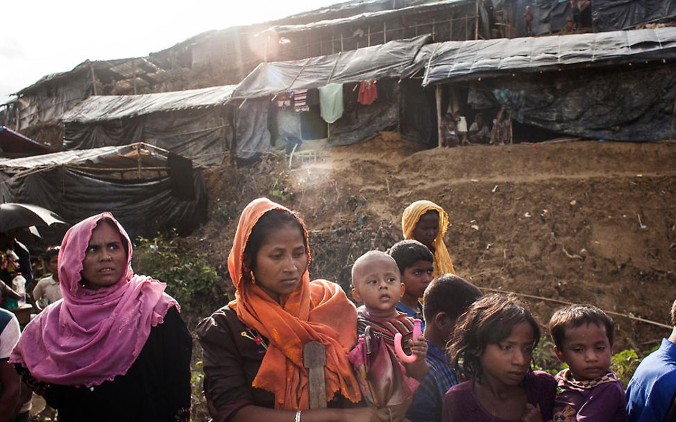 Rohingya-Flüchtlinge im Kutupalong Nothilfe-Camp
