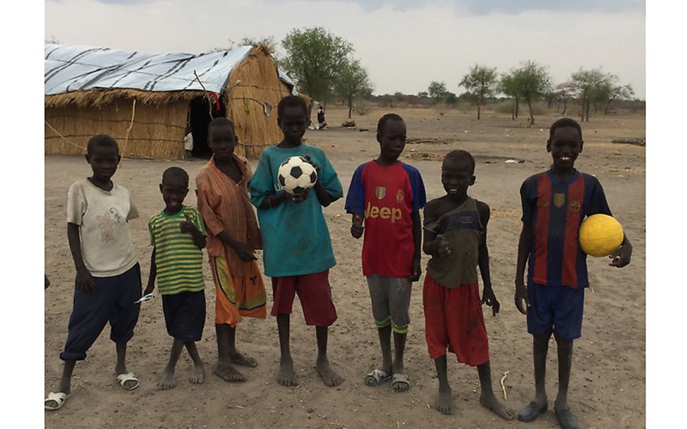 Südsudan: Ein Bild von Michaels glücklicher Fußballmannschaft
