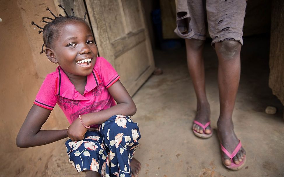 Kongo: Lächelndes Mädchen