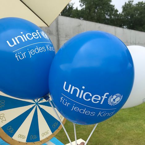 UNICEF-Luftballons | © UNICEF Potsdam/Schrödelsecker
