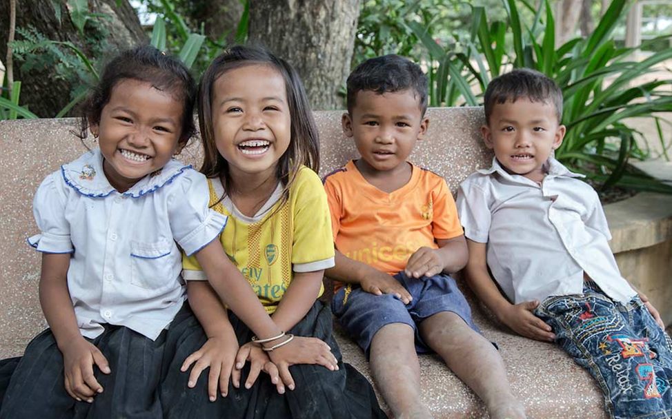 Kambodscha Kinderschutz: Die Kinder in Kambodscha profitieren von jeder Spende aus Deutschland. 
