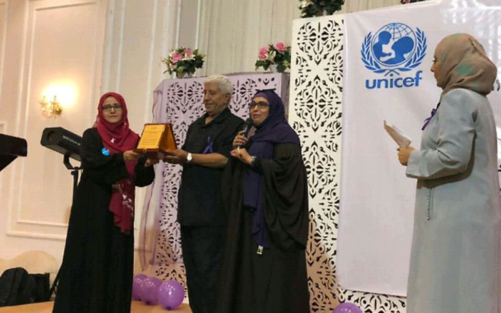 Jemen: Gamila Hibatulla wird für ihre UNICEF-Arbeit ausgezeichnet