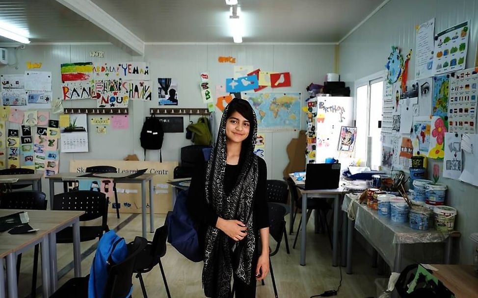 Griechenland: Die 13-Jährige Maryam im Lernzentrum