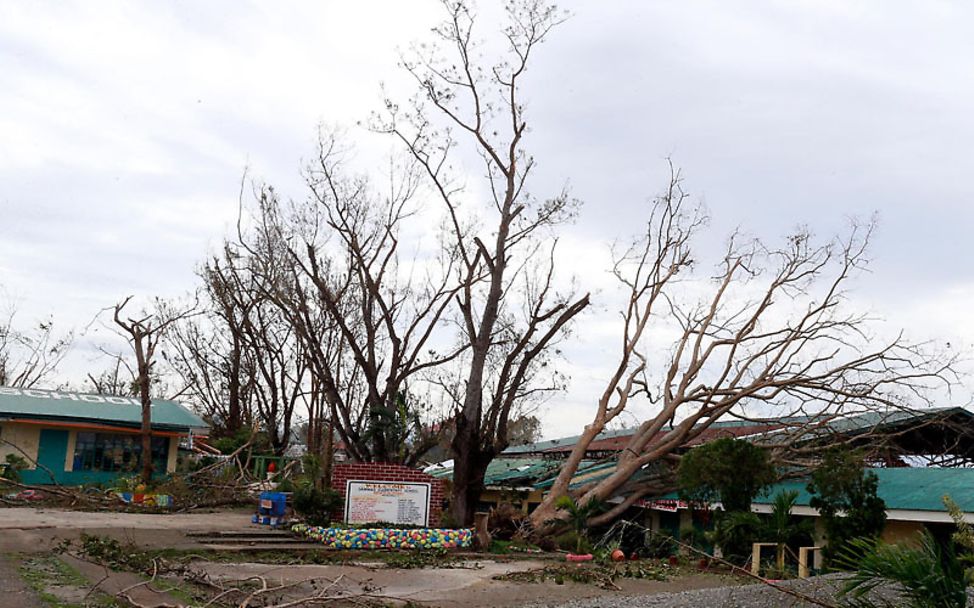 Philippinen Taifun Mangkhut: Blick auf eine zerstörte Schule