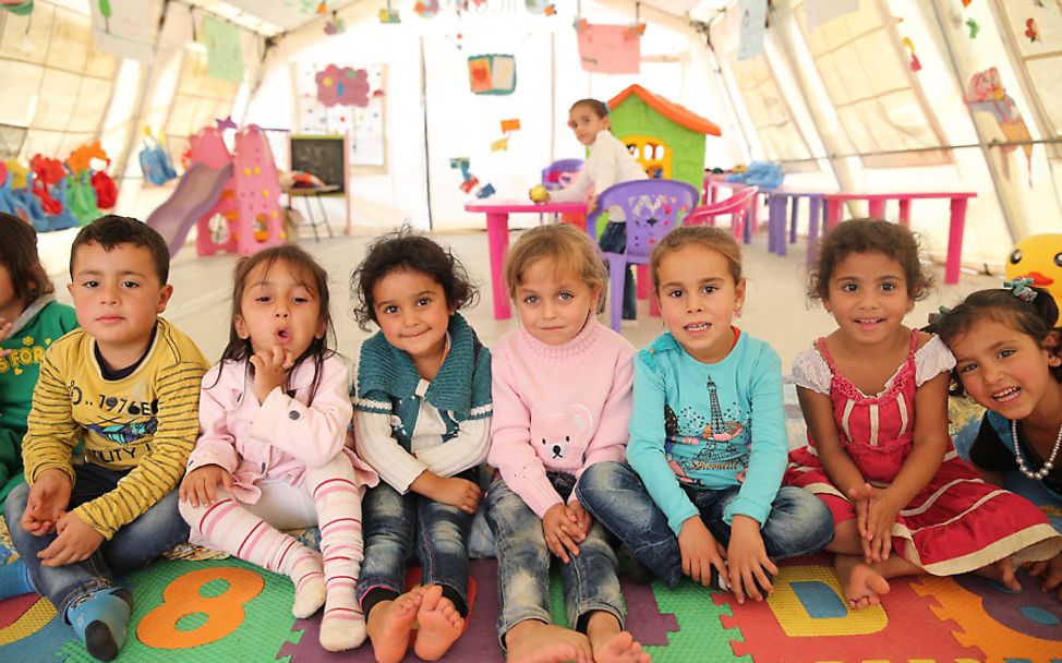 Syrien Konflikt: Kinderfreundlicher Ort mit Spielsachen