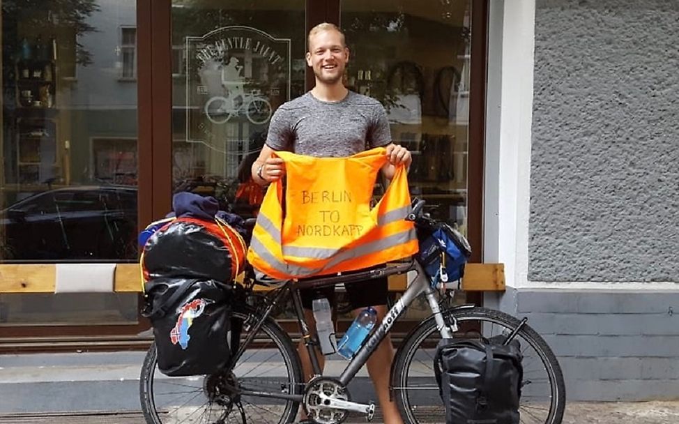 Die Aktion #träumesindgrenzenlos: Radfahrer und Träumer Lukas - von Berlin nach Nordkapp und zurück! © Alex Ingendorf