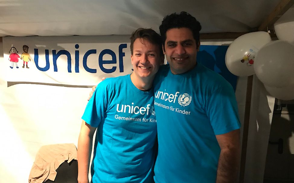 UNICEF-Stand beim WarmUP 2018 | © UNICEF Potsdam/Schrödelsecker