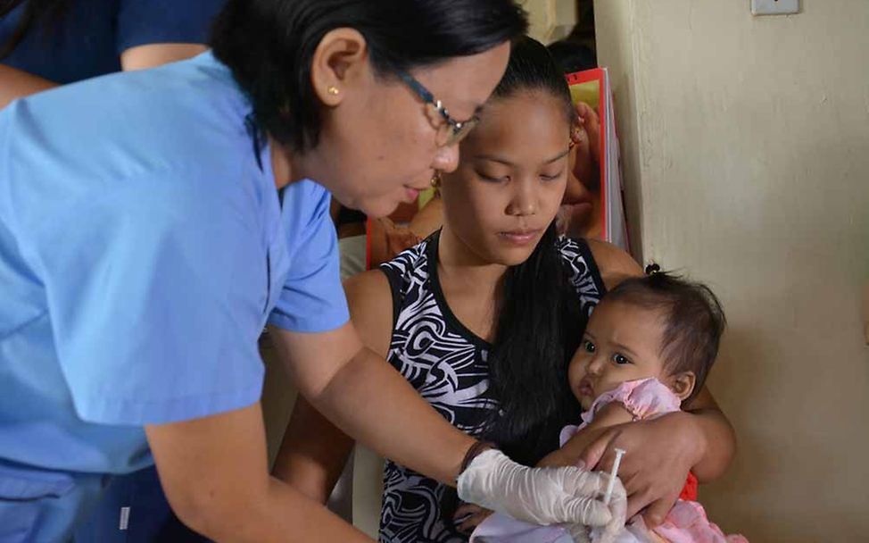 Philippinen-Nothilfe: Gesundheitliche Fürsorge
