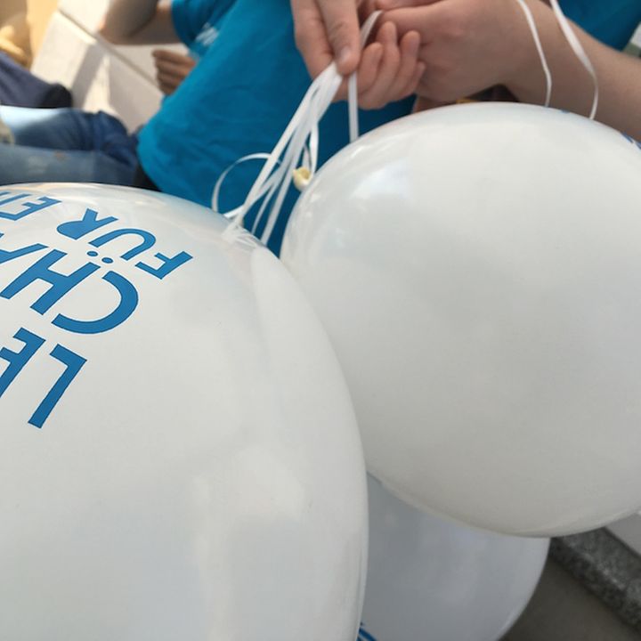 UNICEF-Luftballons © Schrödelsecker