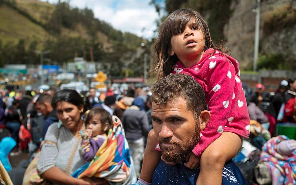 Dieser Mann hat Venezuela verlassen, weil er seine Familie nicht mehr versorgen konnte. 