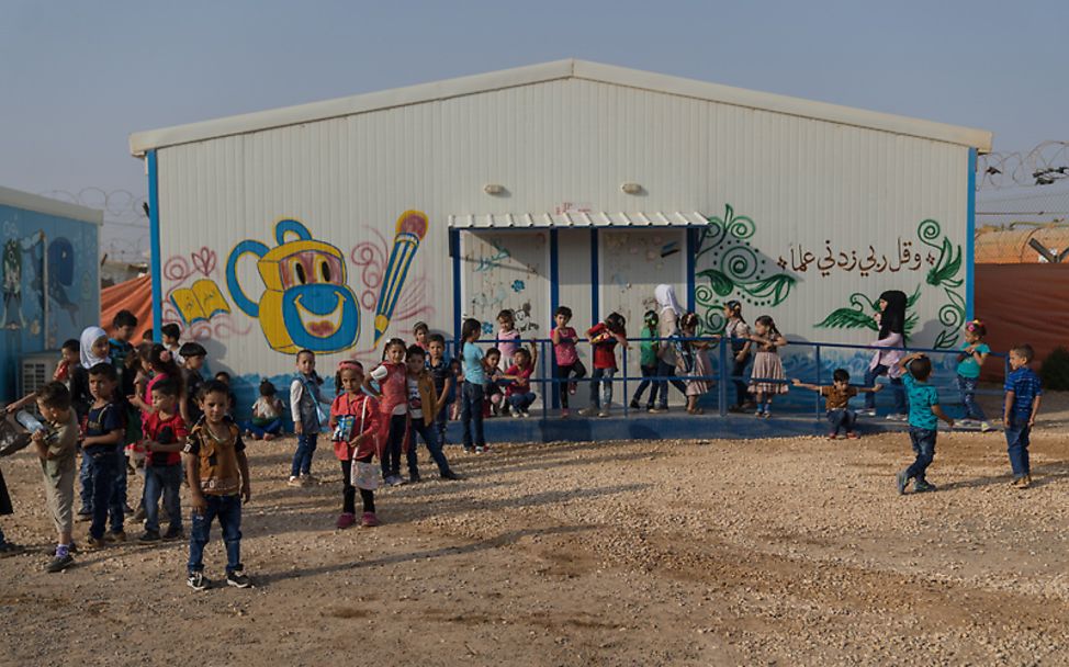 Zaatari in Jordanien: Der Kindergarten von außen