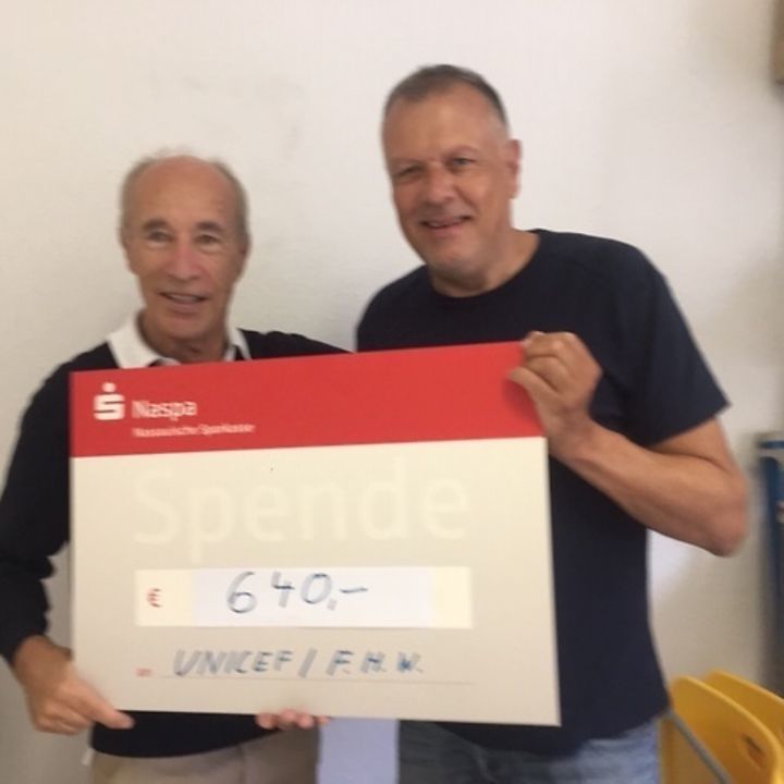 Sponsorengelder Fußballturnier 2019 mit M. Medoch & K. Schumann