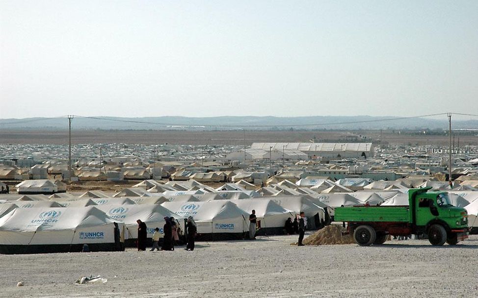 Za'atari Flüchtlingslager in Jordanien (© UNICEF/2013/Schneider)
