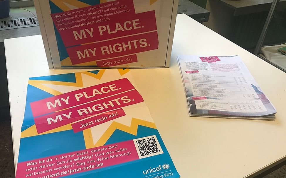 Die UNICEF-Umfrage "My place, my rights" © UNICEF-AG Berlin