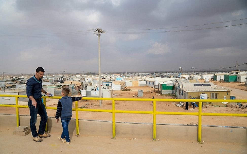 Jordanien: Ein Blick über das Flüchtlingscamp Zaatari.