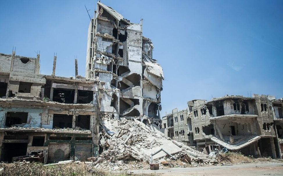 Aleppo: Ein zerstörtes Haus inmitten des Bürgerkrieges.