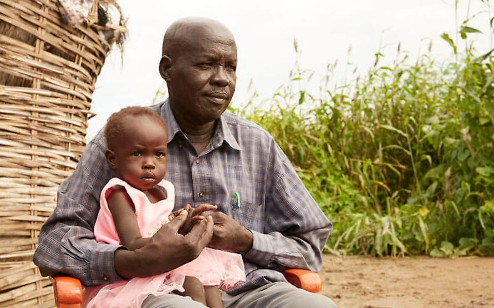 Mangelernährung im Südsudan: Ihr Vater macht sich große Sorgen um Adut