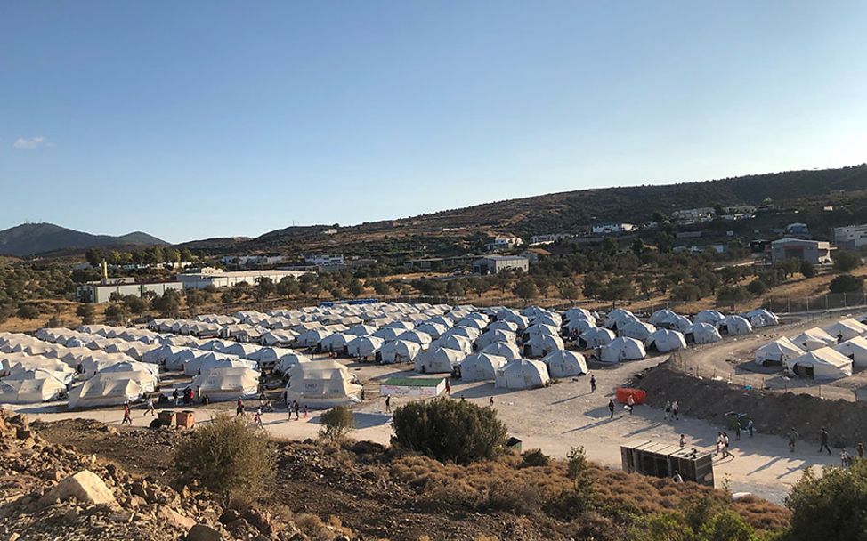 Lesbos: Das neue Überbgangslager in Kara Tepe.
