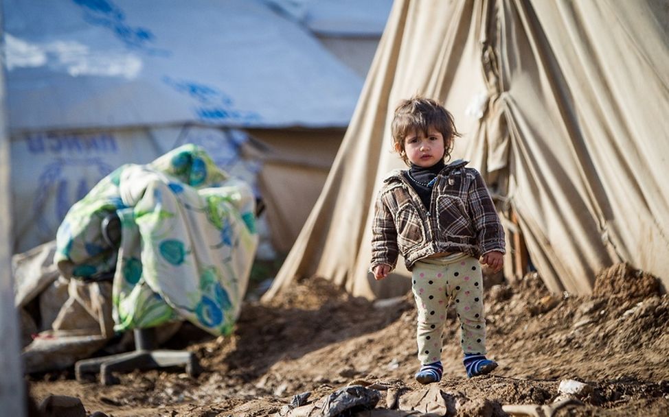 Kind im Flüchtlingslager © UNICEF/UKLA2014-04876/Schermbrucker